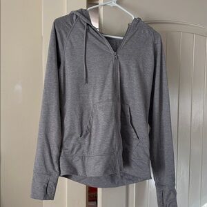 Gray Women's Zip-Up Hoodie